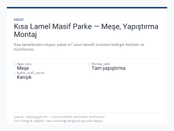 Kısa Lamel Masif Parke — Meşe, Yapıştırma Montaj