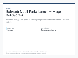 Balıksırtı Masif Parke Lameli — Meşe, Sol-Sağ Takım