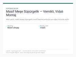 Masif Meşe Süpürgelik — Vernikli, Vidalı Montaj