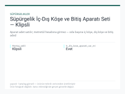 Süpürgelik İç-Dış Köşe ve Bitiş Aparatı Seti — Klipsli