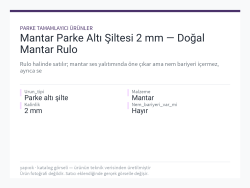 Mantar Parke Altı Şiltesi 2 mm — Doğal Mantar Rulo
