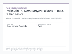 Parke Altı PE Nem Bariyeri Folyosu — Rulo, Buhar Kesici