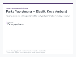 Parke Yapıştırıcısı — Elastik, Kova Ambalaj