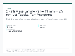 2 Katlı Meşe Lamine Parke 11 mm — 2,5 mm Üst Tabaka, Tam Yapıştırma