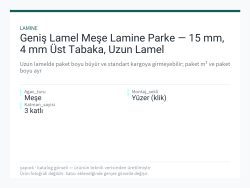 Geniş Lamel Meşe Lamine Parke — 15 mm, 4 mm Üst Tabaka, Uzun Lamel