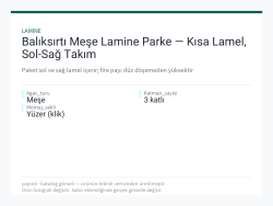 Balıksırtı Meşe Lamine Parke — Kısa Lamel, Sol-Sağ Takım