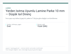 Yerden Isıtma Uyumlu Lamine Parke 10 mm — Düşük Isıl Direnç
