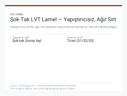Şok-Tak LVT Lamel — Yapıştırıcısız, Ağır Sırt