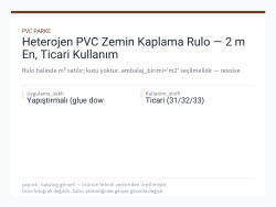 Heterojen PVC Zemin Kaplama Rulo — 2 m En, Ticari Kullanım