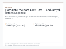 Homojen PVC Karo 61x61 cm — Endüstriyel, İletken Seçenekli