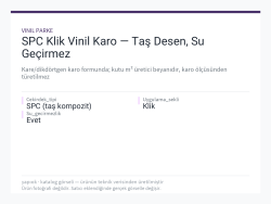 SPC Klik Vinil Karo — Taş Desen, Su Geçirmez