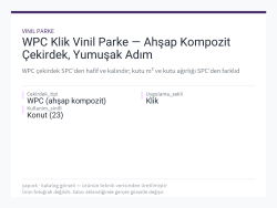 WPC Klik Vinil Parke — Ahşap Kompozit Çekirdek, Yumuşak Adım
