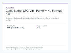 Geniş Lamel SPC Vinil Parke — XL Format, Klik