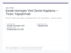 Esnek Homojen Vinil Zemin Kaplama — Ticari, Yapıştırmalı