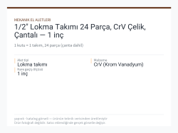 1/2" Lokma Takımı 24 Parça, CrV Çelik, Çantalı — 1 inç
