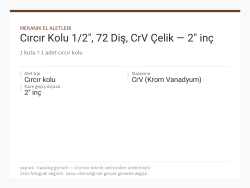 Cırcır Kolu 1/2", 72 Diş, CrV Çelik — 2" inç