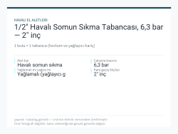 1/2" Havalı Somun Sıkma Tabancası, 6,3 bar — 2" inç