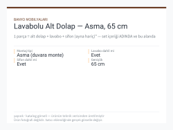 Lavabolu Alt Dolap — Asma, 65 cm