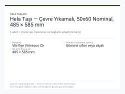 Hela Taşı — Çevre Yıkamalı, 50x60 Nominal, 485 × 585 mm