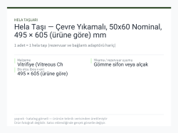 Hela Taşı — Çevre Yıkamalı, 50x60 Nominal, 495 × 605 (ürüne göre) mm