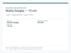 Nokta Süzgeç — 15 cm