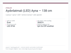 Aydınlatmalı (LED) Ayna — 138 cm