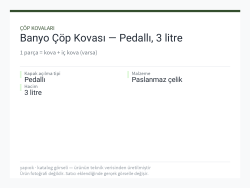 Banyo Çöp Kovası — Pedallı, 3 litre