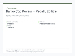 Banyo Çöp Kovası — Pedallı, 20 litre