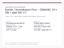 Kombi / Konveksiyon Fırın — Elektrikli, 10 × GN 1 adet GN 1/1