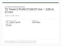 TC Tavan C Profili 27/60/27 mm — 3,00 m, 27 mm