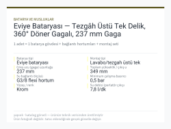 Eviye Bataryası — Tezgâh Üstü Tek Delik, 360° Döner Gagalı, 237 mm Gaga