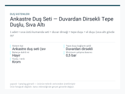 Ankastre Duş Seti — Duvardan Dirsekli Tepe Duşlu, Sıva Altı