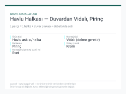 Havlu Halkası — Duvardan Vidalı, Pirinç