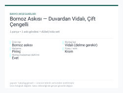 Bornoz Askısı — Duvardan Vidalı, Çift Çengelli