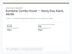 Kombine Combo Küvet — Geniş Duş Alanlı, Akrilik