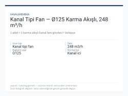Kanal Tipi Fan — Ø125 Karma Akışlı, 248 m³/h