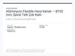 Alüminyum Flexible Hava Kanalı — Ø102 mm, Spiral Telli Çok Katlı