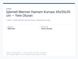 İşlemeli Mermer Hamam Kurnası 45x55x35 cm — Yere Oturan