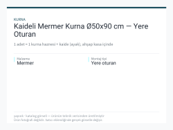 Kaideli Mermer Kurna Ø50x90 cm — Yere Oturan