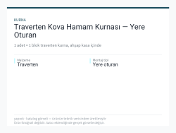 Traverten Kova Hamam Kurnası — Yere Oturan