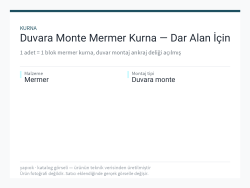 Duvara Monte Mermer Kurna — Dar Alan İçin
