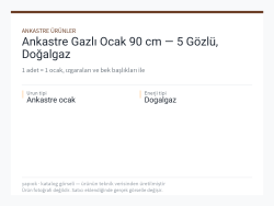 Ankastre Gazlı Ocak 90 cm — 5 Gözlü, Doğalgaz