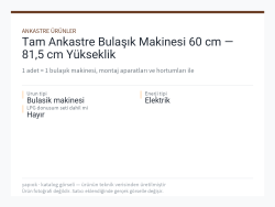 Tam Ankastre Bulaşık Makinesi 60 cm — 81,5 cm Yükseklik