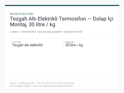 Tezgah Altı Elektrikli Termosifon — Dolap İçi Montaj, 30 litre / kg