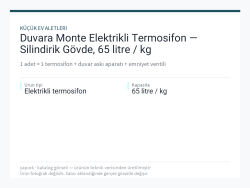 Duvara Monte Elektrikli Termosifon — Silindirik Gövde, 65 litre / kg