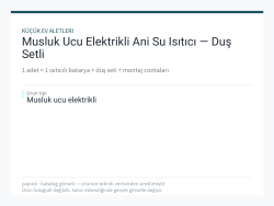 Musluk Ucu Elektrikli Ani Su Isıtıcı — Duş Setli
