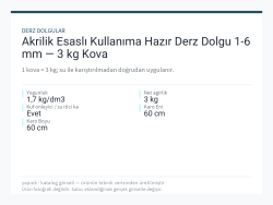 Akrilik Esaslı Kullanıma Hazır Derz Dolgu 1-6 mm — 3 kg Kova