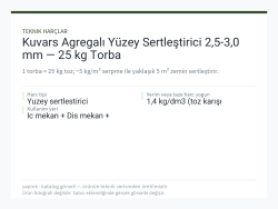 Kuvars Agregalı Yüzey Sertleştirici 2,5-3,0 mm — 25 kg Torba
