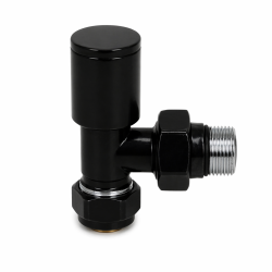EDP Siyah Boyalı 16x1/2 PEX Köşe Radyatör Vanası