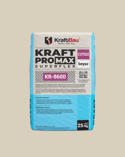 KraftBau Kraft Promax KR-8600 Seramik Yapıştırıcı A Bileşen C2TES2 25 kg Beyaz uygulama örneği